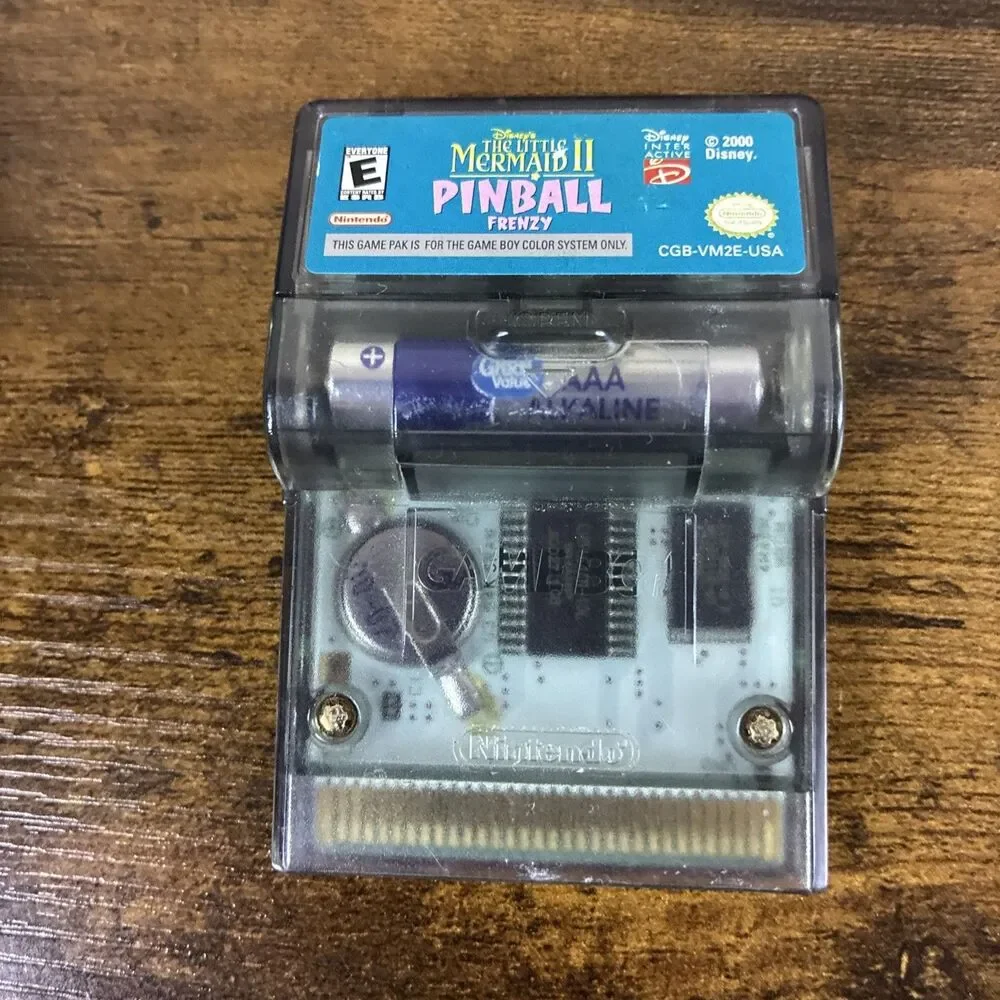 The Little Mermaid II Pinball Frenzy Nintendo Game Boy Color Cartridge